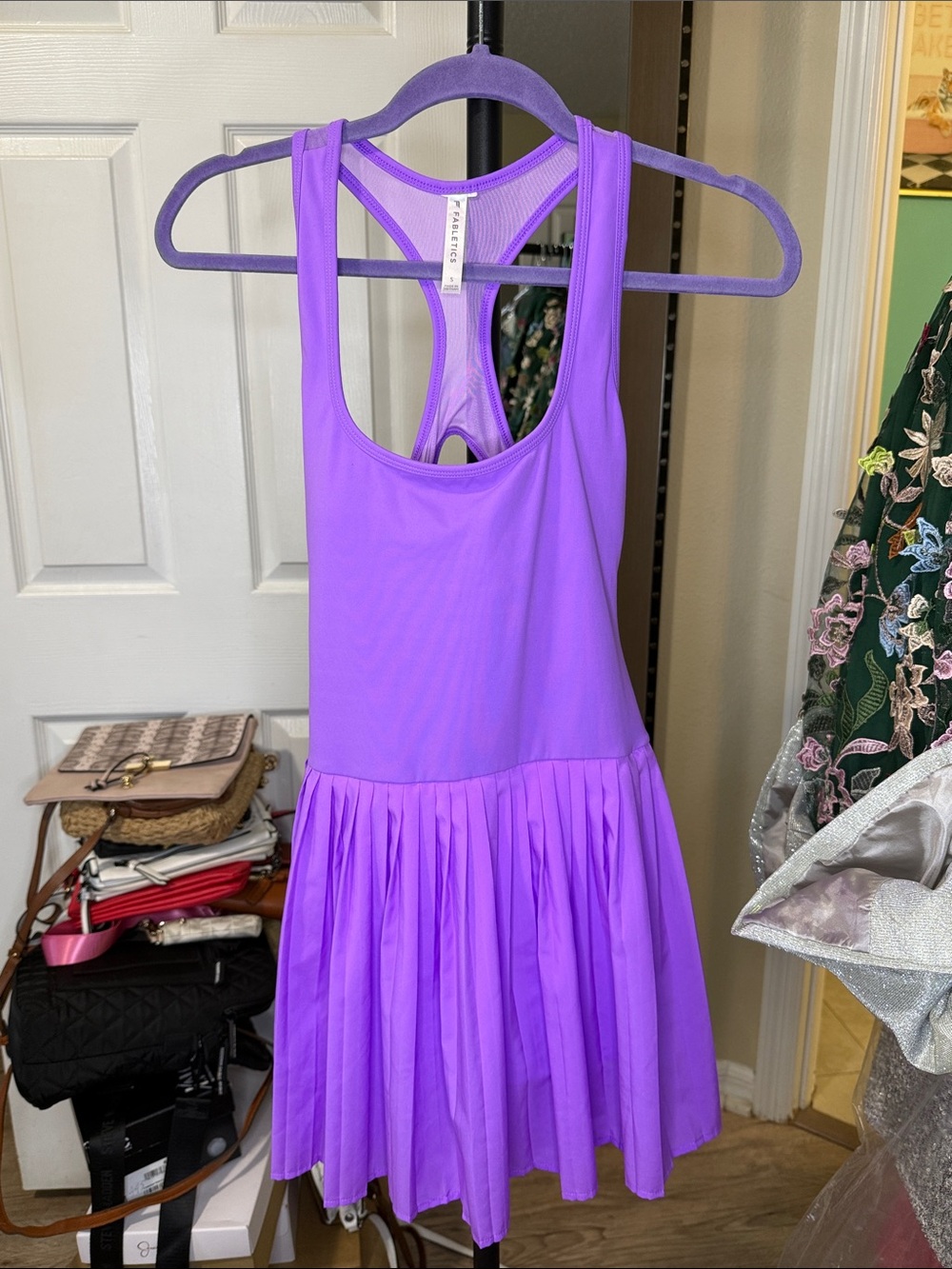 Fabletics Lavender/Purple Racerback Mini Dress